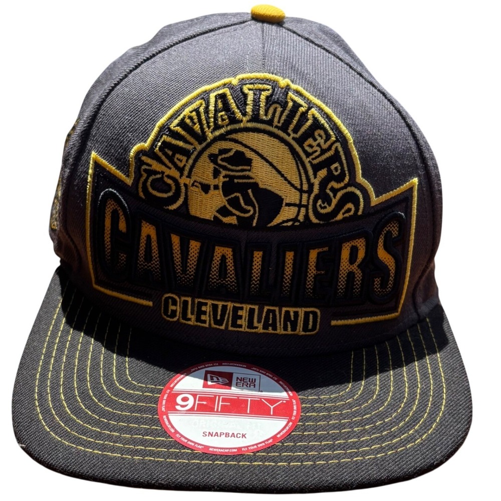 New Era 9FIFTY Cleveland Cavaliers NBA Hardwood Classics Snapback Hat Yellow O/S